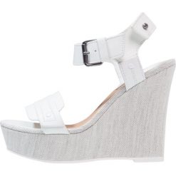 Rzymianki damskie: GStar CLARO WEDGE Sandały na obcasie white