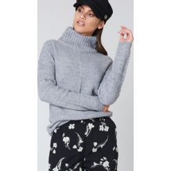 Golfy damskie: Rut&Circle Dzianinowy sweter z golfem Elsa – Grey