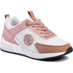 Sneakersy GUESS - Marlyn 4 FL5MR5 FAB12 WHITE/PINK. Różowe półbuty damskie Guess, z tworzywa sztucznego. W wyprzedaży za 439,00 zł.