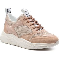 Sneakersy STOKTON - 33-D-SS19 Variante Nude. Brązowe półbuty damskie Stokton, ze skóry. W wyprzedaży za 529,00 zł.