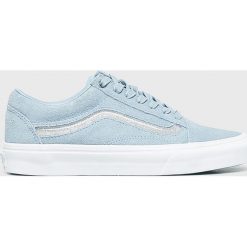 Vans - Tenisówki. Niebieskie tenisówki damskie marki Vans, ze skóry, na sznurówki. Za 359,90 zł.