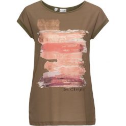 Spódnica "paperbag" bonprix niebieski. Niebieskie t-shirty damskie bonprix, bez wzorów. Za 79,99 zł.