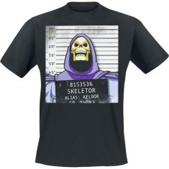 T-shirty męskie z nadrukiem: Masters Of The Universe Skeletor Mug Shot T-Shirt czarny