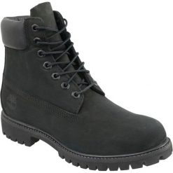 Timberland Premium 6 Inch 10073 45,5 Czarne. Czarne buty trekkingowe męskie Timberland, ze skóry, bez zapięcia. W wyprzedaży za 849,99 zł.