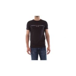 T-shirty z krótkim rękawem Tommy Hilfiger MW0MW11465 CORE TEE. Czarne t-shirty męskie TOMMY HILFIGER, s, bez wzorów, bez kołnierzyka, krótkie. Za 131,30 zł.