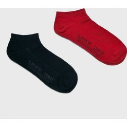 Levi's - Skarpety (2-pack). Niebieskie skarpetki męskie Levi's®, bez wzorów, z elastanu. Za 39,90 zł.