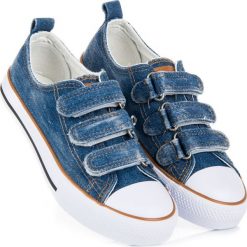 Buty dziecięce: Jeansowe trampki na rzepy LANEY