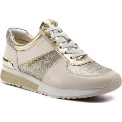 Sneakersy MICHAEL MICHAEL KORS - Allie Trainer 43R9ALFS3D Silver/Gold. Żółte półbuty damskie MICHAEL Michael Kors, ze skóry. Za 749,00 zł.