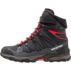 Salomon Śniegowce asphalt/black/radiant red. Czarne kozaki dziewczęce Salomon, ze skóry. W wyprzedaży za 349,30 zł.