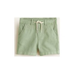 Mango Kids - Szorty dziecięce Gordon 80-104 cm. Żółte spodenki chłopięce Mango Kids, bez wzorów, z bawełny, casualowe. W wyprzedaży za 49,90 zł.