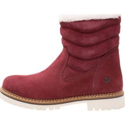 Darkwood Botki red. Czerwone buty zimowe damskie marki Darkwood, z materiału. W wyprzedaży za 209,50 zł.