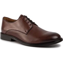Półbuty GINO ROSSI - MPU189-CHUCK-03 Brown. Pomarańczowe buty wizytowe męskie Gino Rossi, bez wzorów, ze skóry, eleganckie, bez zapięcia. Za 379,99 zł.