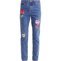 Boyfriendy damskie: Glamorous Jeansy Straight Leg mid blue