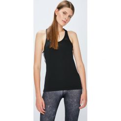 Adidas Performance - Top D2M Tank. Czarne topy damskie marki adidas Performance, s, bez wzorów, z elastanu, z okrągłym kołnierzem. W wyprzedaży za 89,90 zł.