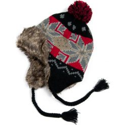 Czapka męska Uszanka wełniana i futerko czerwono-czarna r. 56-57. Brązowe czapki zimowe męskie marki Art of Polo. Za 37,60 zł.