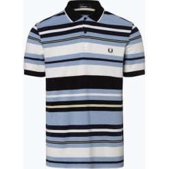 Fred Perry - Męska koszulka polo, niebieski. Niebieskie koszulki męskie Fred Perry, m, w paski, eleganckie, bez rękawów. Za 399,95 zł.