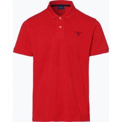 Gant - Męska koszulka polo, czerwony. Czerwone koszulki męskie GANT, m, bez wzorów, z bawełny, klasyczne, polo, bez rękawów. Za 299,95 zł.