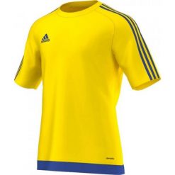 Adidas Koszulka piłkarska męska Estro 15 żółto-niebieska r. XXL (M62776). Żółte koszulki sportowe męskie Adidas, xxl, do piłki nożnej. Za 40,50 zł.