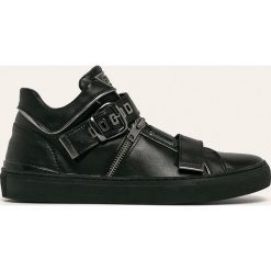 Guess Jeans - Buty. Czarne sneakersy męskie Guess Jeans, z okrągłym noskiem, bez zapięcia. Za 589,90 zł.