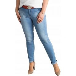 Spodnie damskie jeansowe jeansy slim fit plus size m model 7134. Jeansy damskie Merg Selection, xl, bez wzorów, z bawełny. Za 69,00 zł.
