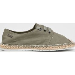 Big Star - Espadryle. Żółte espadryle damskie BIG STAR, bez wzorów, z materiału, bez obcasa, na obcasie. W wyprzedaży za 69,90 zł.