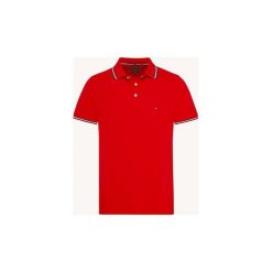Koszulki polo z krótkim rękawem Tommy Hilfiger MW0MW09734 SLIM POLO. Czerwone koszulki męskie TOMMY HILFIGER, s, bez wzorów, z krótkim rękawem. Za 263,05 zł.