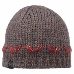 Czapka damska Knitted Hat Lilie brązowa (BH111017.325.10.00). Brązowe czapki zimowe damskie Buff. Za 111,64 zł.