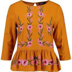 Bluzki asymetryczne: New Look Petite FLORAL PEPLUM Bluzka corn yellow