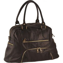 Skórzana torebka 'Quaglia" w kolorze czarnym - 38 x 26 x 20 cm. Czarne torebki klasyczne damskie ORE10, w paski, ze skóry. W wyprzedaży za 309,95 zł.