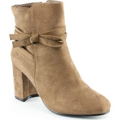 Botki damskie lity: Botki w kolorze khaki