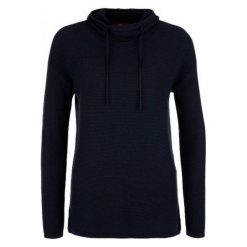 S.Oliver Sweter Damski 40 Ciemnoniebieski. Czarne swetry damskie S.Oliver, s, bez wzorów, eleganckie, bez rękawów, bez kaptura. W wyprzedaży za 176,00 zł.