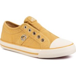 Trampki S.OLIVER - 5-24635-24 Yellow 600. Żółte półbuty damskie S.Oliver, bez wzorów, z gumy, bez zapięcia. Za 149,00 zł.