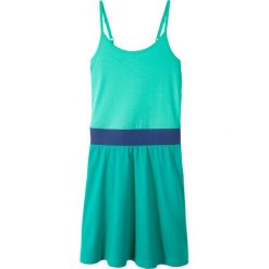 Sukienka shirtowa bonprix zielony morski - kobaltowo-szmaragdowy. Zielone sukienki dziewczęce bonprix, na lato, bez wzorów, bez rękawów, rozkloszowane. Za 34,99 zł.