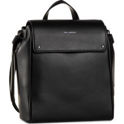 Plecak KARL LAGERFELD - 205W3051 Black 999. Czarne plecaki damskie KARL LAGERFELD, bez wzorów, ze skóry, eleganckie, bez dodatków. Za 1919,00 zł.