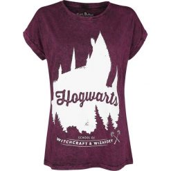 Harry Potter Hogwarts Koszulka damska bordowy. Czerwone t-shirty damskie marki Harry Potter, l. Za 99,90 zł.
