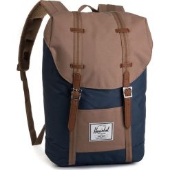 Plecak HERSCHEL - Retreat 10066-03018 Navy/Pine Bark/Tan. Niebieskie torby męskie skórzane Herschel, bez wzorów, z materiału. Za 389,00 zł.