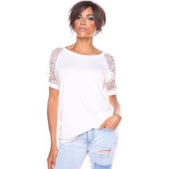 T-shirty damskie: Koszulka „Mirna” w kolorze białym