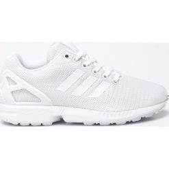 Adidas Originals - Buty ZX Flux. Białe buty sportowe damskie adidas Originals, bez wzorów, z materiału, sportowe. W wyprzedaży za 349,90 zł.