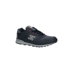 Buty Casu Granatowe buty sportowe sznurowane MXC7251. Szare trampki męskie Casu, bez wzorów, sportowe, na sznurówki. Za 78,99 zł.