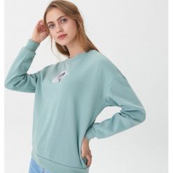 Bluza z nadrukiem Art - Turkusowy. Niebieskie bluzy damskie House, s, z nadrukiem, bez rękawów, bez kaptura. Za 79,99 zł.