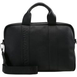 Emporio Armani BORSA LAVORO Aktówka black. Czarne torby na laptopa marki Emporio Armani, małe. W wyprzedaży za 598,95 zł.