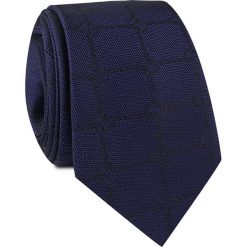 Krawat jedwabny KWGR000229. Czarne krawaty męskie marki Giacomo Conti, w kratkę, z jedwabiu. Za 129,00 zł.