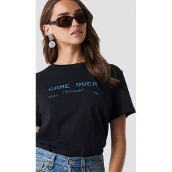 T-shirty damskie: NA-KD Trend T-shirt oversize Game Over - Black