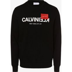 Calvin Klein - Męska bluza nierozpinana, czarny. Czarne bluzy męskie Calvin Klein, m, z nadrukiem, z bawełny, bez kołnierzyka, bez rękawów, bez kaptura. Za 449,95 zł.