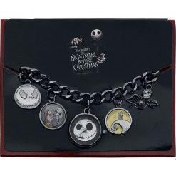 Zegarki damskie: Miasteczko Halloween Jack Charm Watch Zegarek na rękę czarny