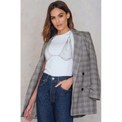 Biustonosze bardotka: NA-KD Accessories Biustonosz z łańcuszków – Silver