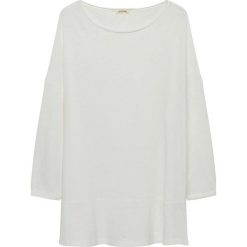 Koszulka w kolorze białym. Białe t-shirty damskie American Vintage, s, z bawełny, z okrągłym kołnierzem, z długim rękawem. W wyprzedaży za 86,95 zł.