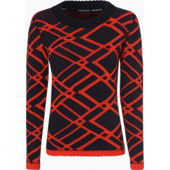 Marc Cain Sports - Sweter damski z dodatkiem alpaki, pomarańczowy. Pomarańczowe swetry klasyczne damskie marki Marc Cain Sports, z dzianiny, eleganckie. Za 799,95 zł.