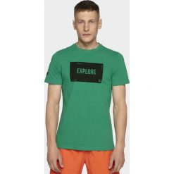 T-shirt męski TSM009 - zielony. Zielone t-shirty męskie m. W wyprzedaży za 34,99 zł.