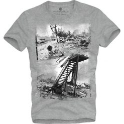 T-shirt męski UNDERWORLD Hurricane. Szare t-shirty męskie Underworld, xl, bez wzorów, z bawełny, bez kołnierzyka. Za 69,99 zł.